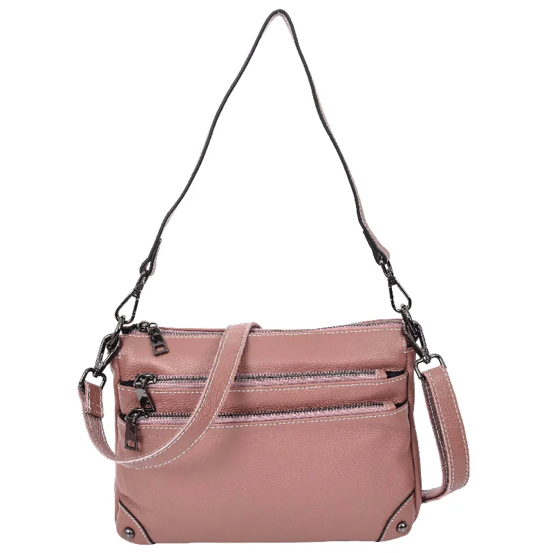 Handbag Instagram trends-Womens Leather 2-in-1 Cross Body Shoulder Bag Olivia Rose