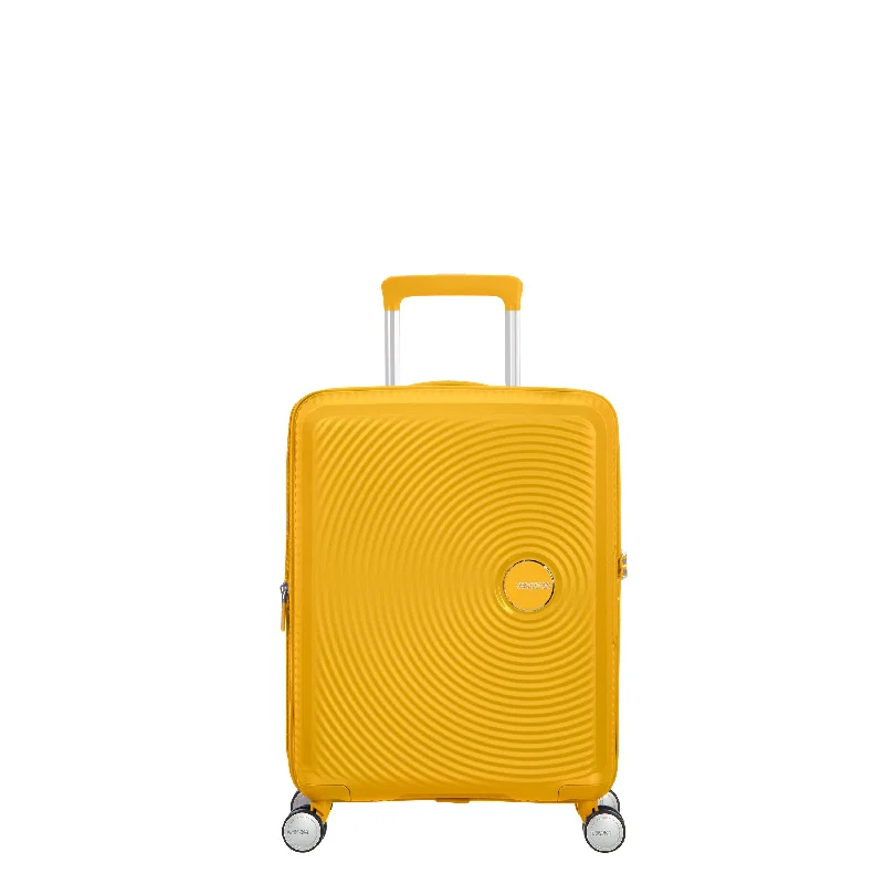 Suitcase with hidden compartment-American Tourister Curio Spinner Carry-On Expandable Luggage