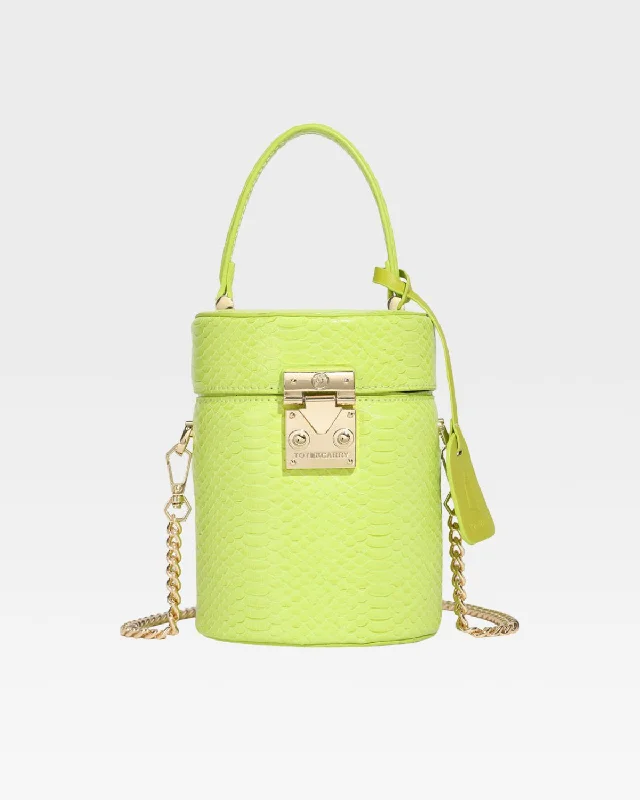 Best mini backpack for summer-PY Mini Barrel Purse in Apple Green