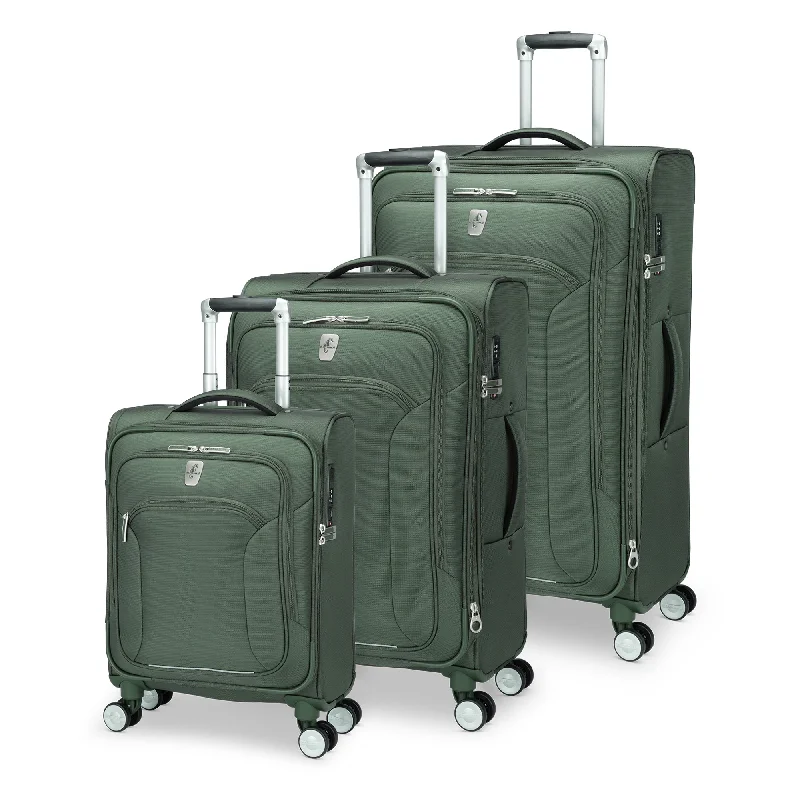 Suitcase with extra compartments-Atlantic Sailbound 3-Piece Luggage Set