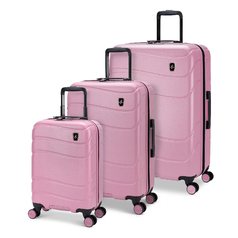 Affordable suitcase for women-Atlantic Transmarine 3-Piece Luggage Set