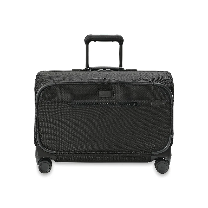 Compact travel suitcase-Briggs & Riley NEW Baseline Wide Carry-On Wheeled Garment Spinner