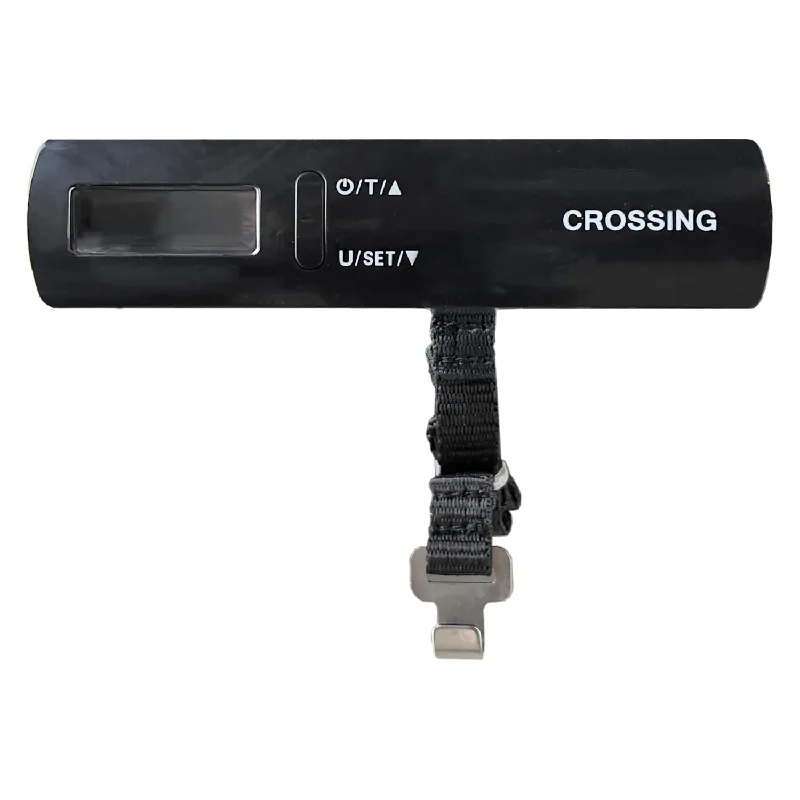 Suitcase with multiple compartments-Crossing Digital Travel Luggage Scale CTA