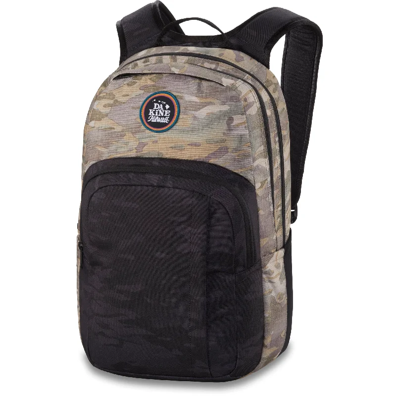 Backpacks for weekend warriors-Dakine Campus M 25L Laptop Backpack - Hawaiian Camo