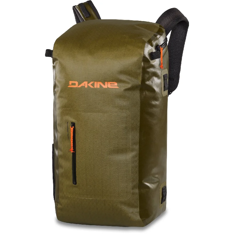 Backpacks for school kids-Dakine Cyclone DLX 36L Dry Pack - Dark Olive