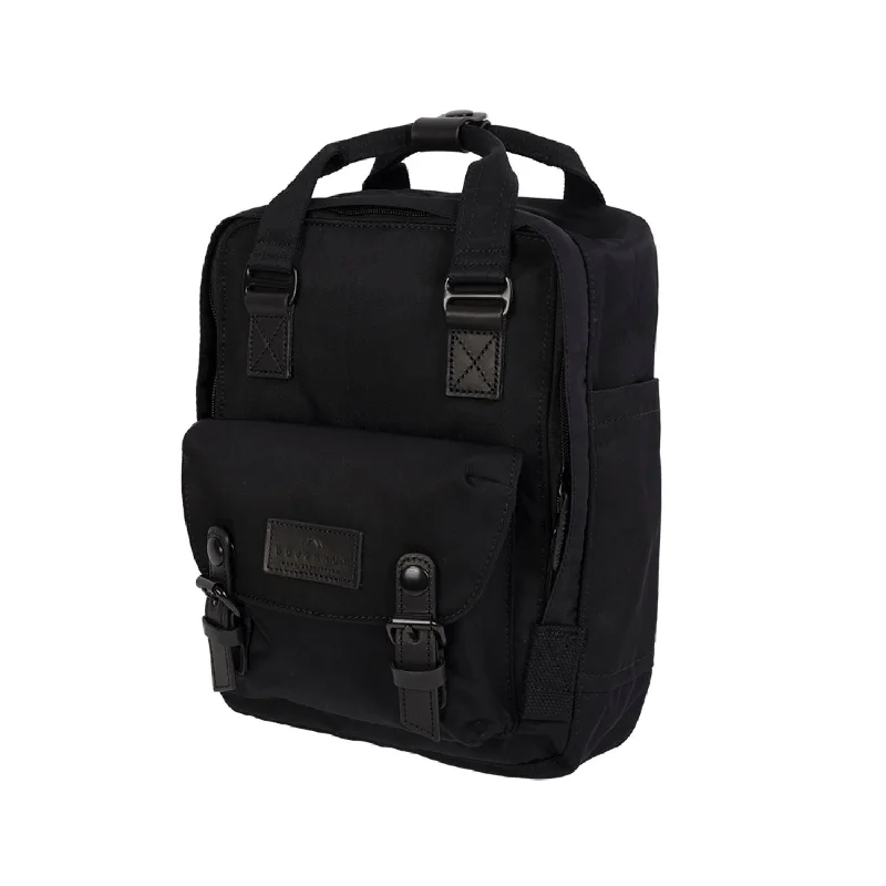 Mini backpack for small laptops-Doughnut Macaroon Mini Black Series