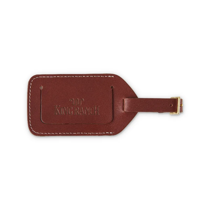 Affordable suitcase for kids-Executive Luggage Tag-Chaparral Leather