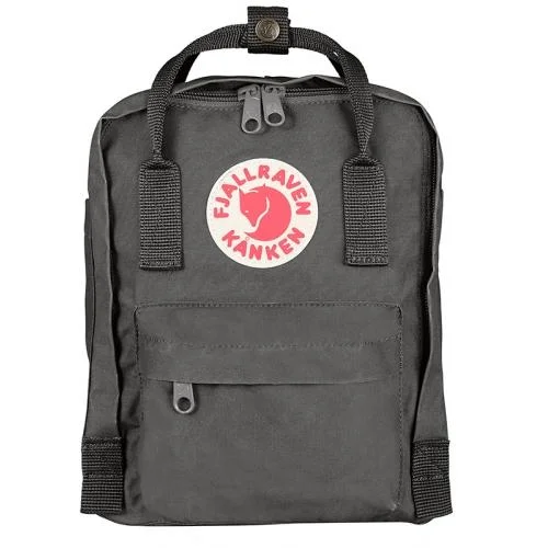 Backpacks for teens-Fjallraven Kanken Mini Backpack - Super Grey