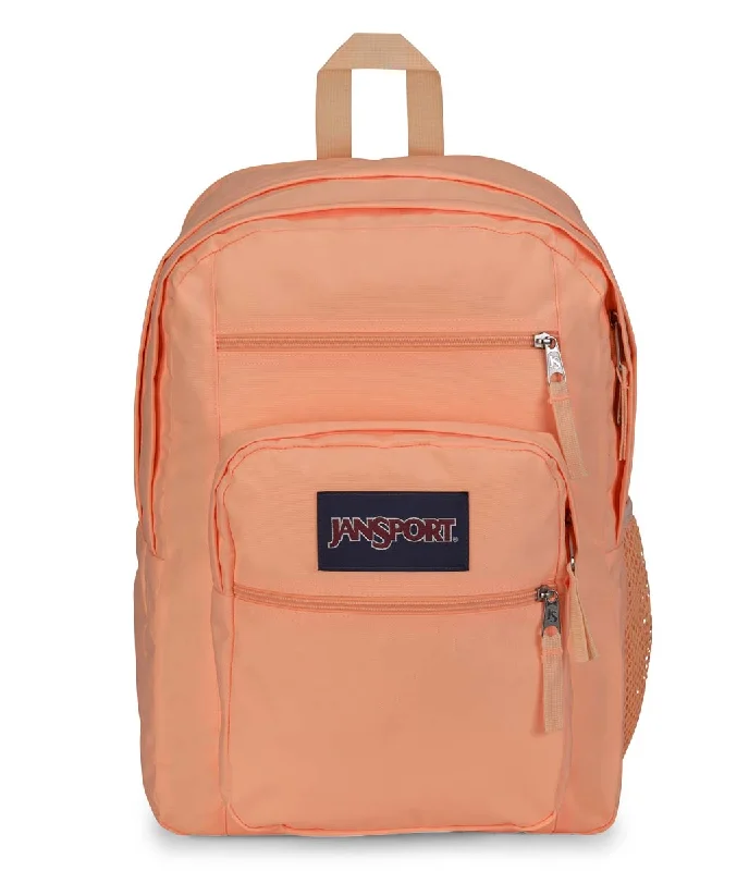 Backpacks with sleek patterns-JanSport Big Student Backpack - Peach Neon