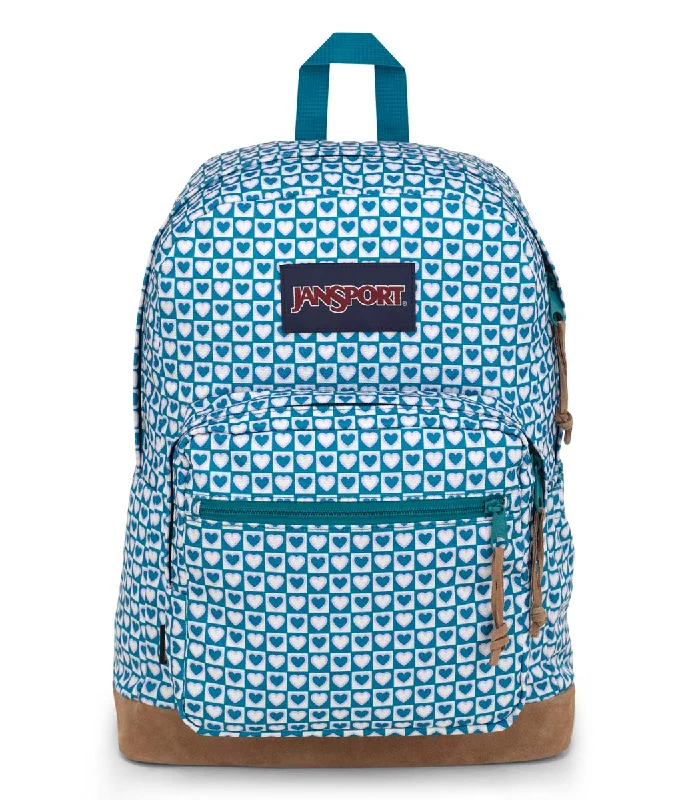 Backpacks for urban hikers-JanSport Right Pack Backpack - Hyped Hearts Green