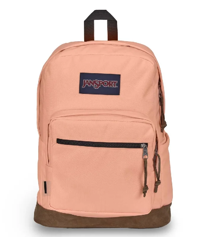 Backpacks with padded handles-JanSport Right Pack Backpack - Peach Neon