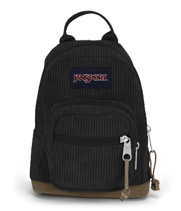 Backpacks with padded back panel-JanSport Right Pack Mini Expressions Backpack - Black Corduroy