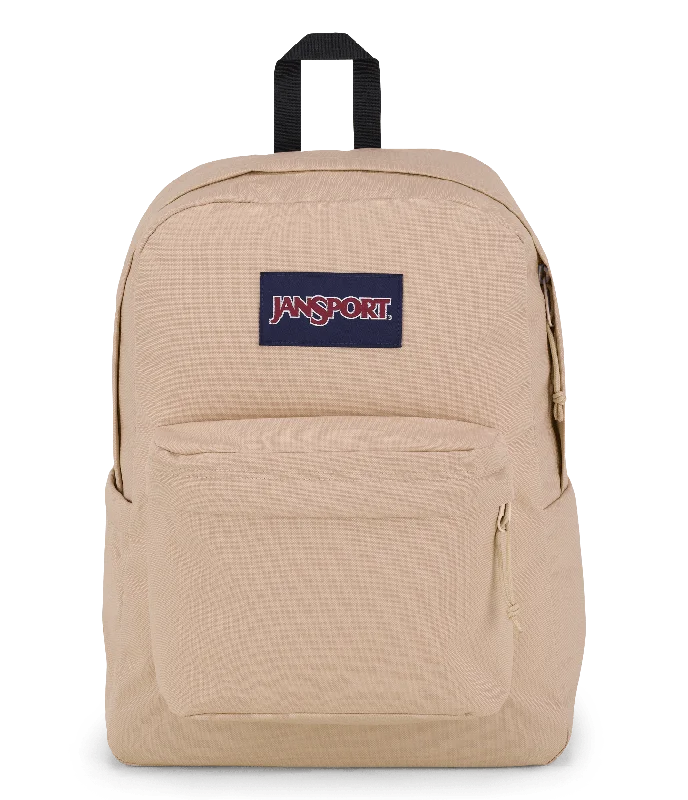 Backpacks with extra straps-JanSport SuperBreak Plus Backpack - Travertine