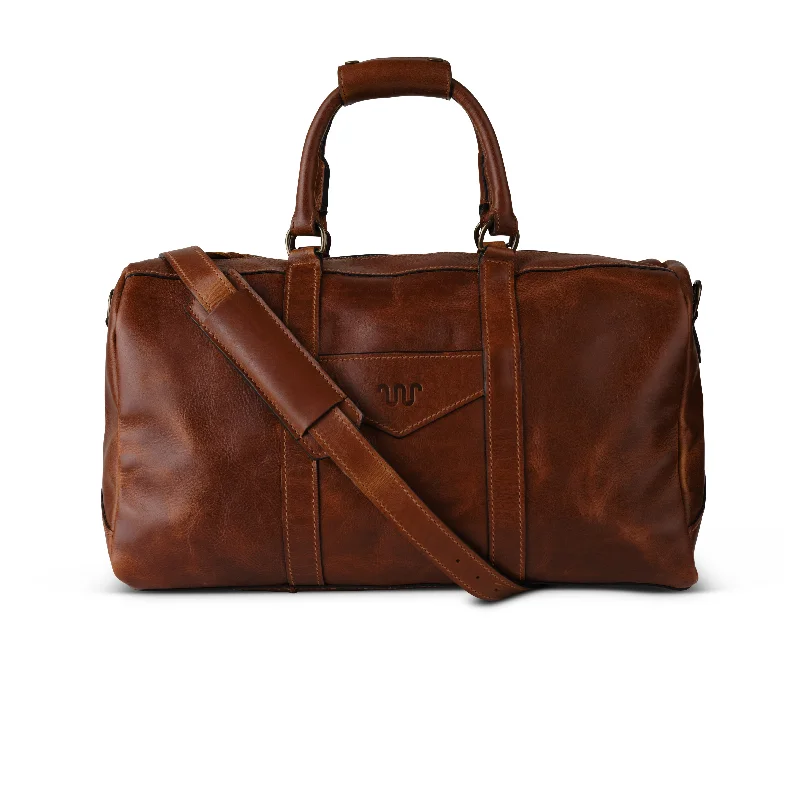 Stylish suitcase for teens-Kineño Leather Duffle