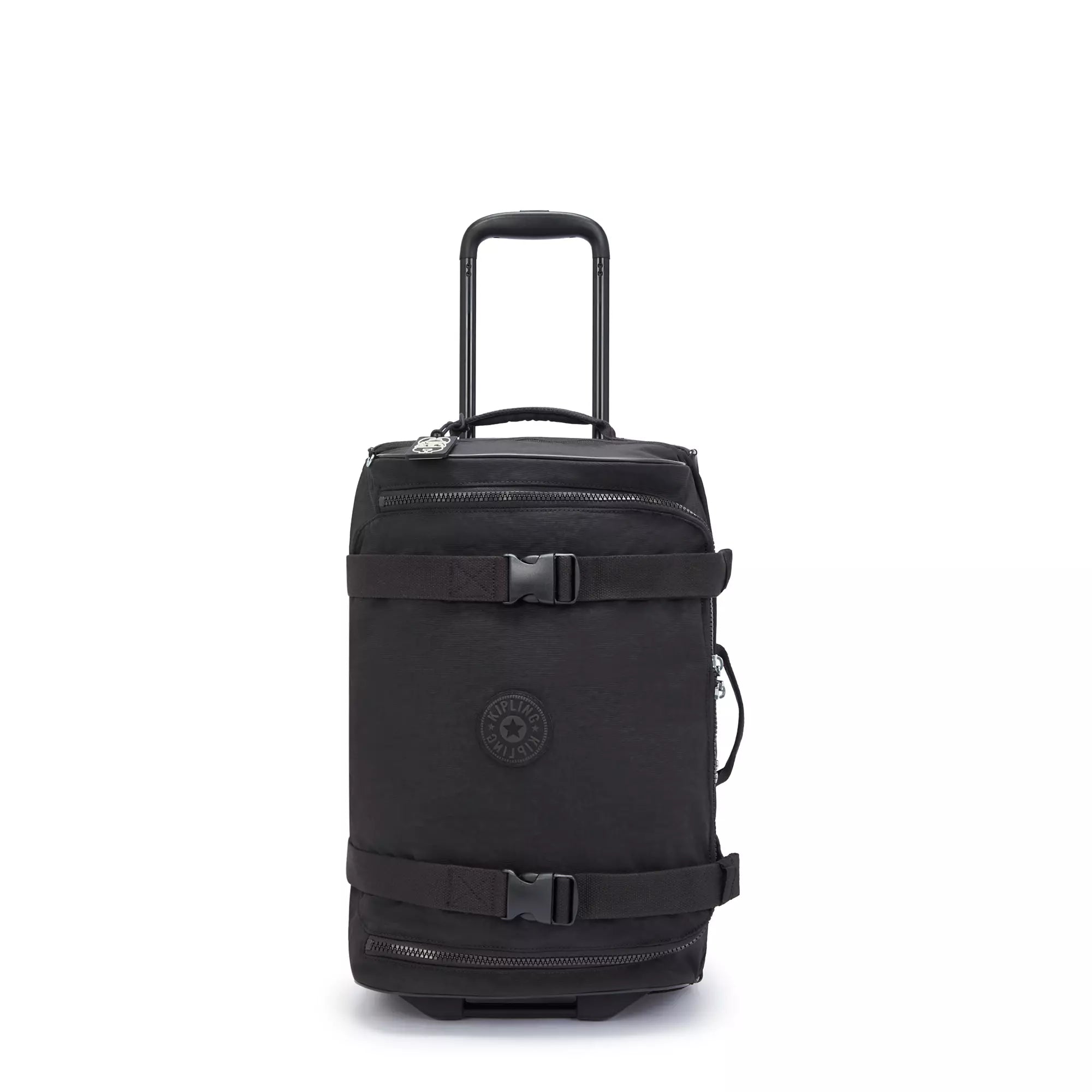 Stylish suitcase for boys-Kipling Aviana Small Rolling Carry-On Luggage - Black Noir