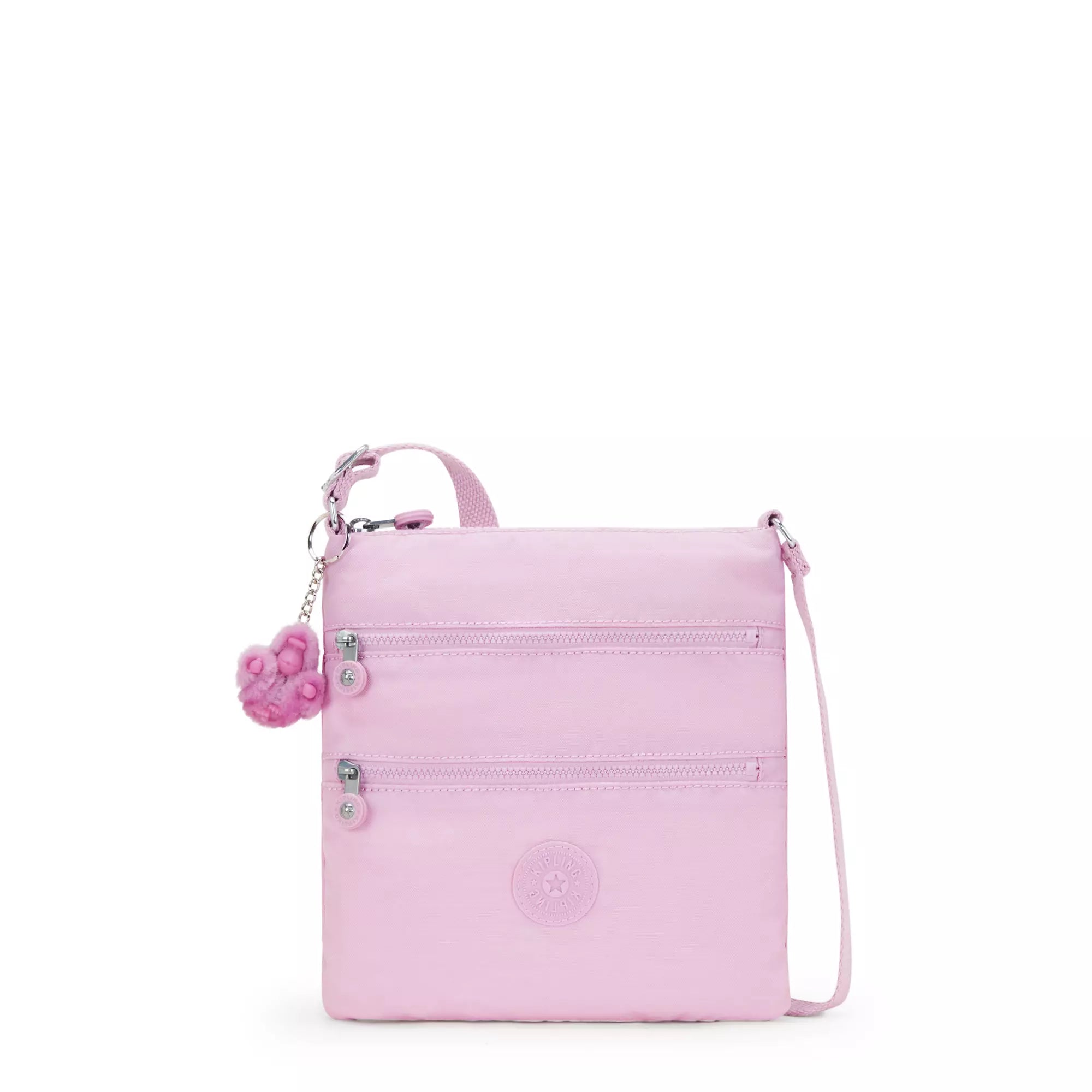 Mini backpack for light hikers-Kipling Keiko Crossbody Mini Bag - Blooming Pink