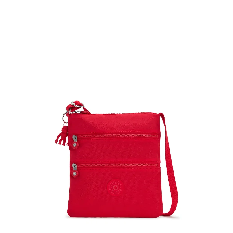 Mini backpack with side straps-Kipling Keiko Crossbody Mini Bag - Red Rouge