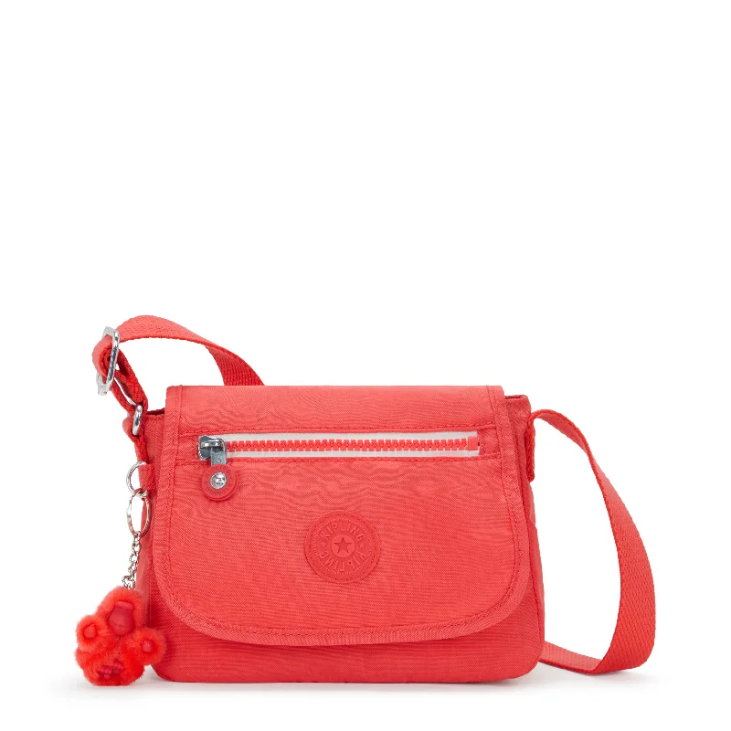 Mini backpack for gym essentials-Kipling Sabian Crossbody Mini Bag - Almost Coral