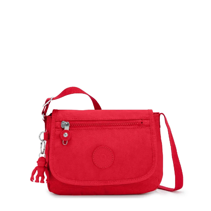 Mini backpack with cool straps-KIpling Sabian Crossbody Mini Bag - Red Rouge