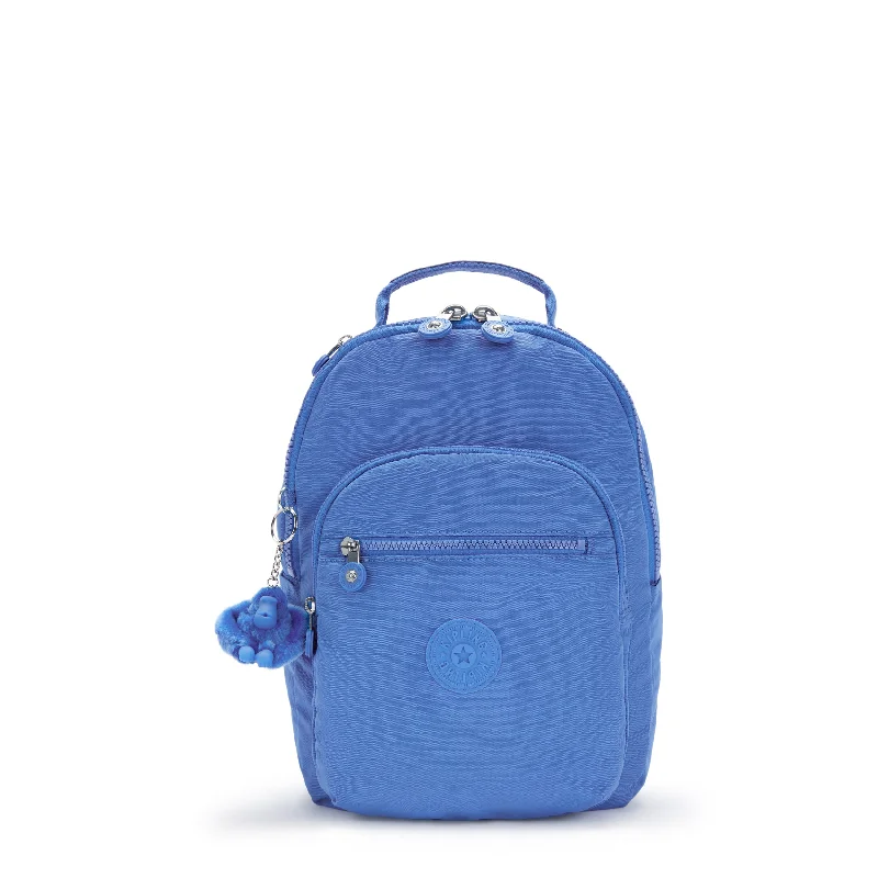 Backpacks with breathable straps-Kipling Seoul Small Tablet Backpack - Havana Blue