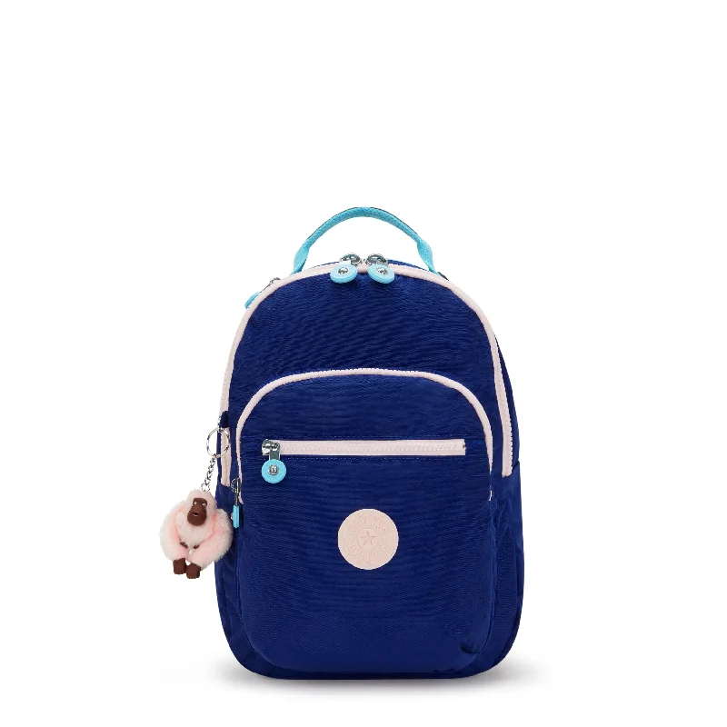 Backpacks for daily use-Kipling Seoul Small Tablet Backpack - Solar Navy C