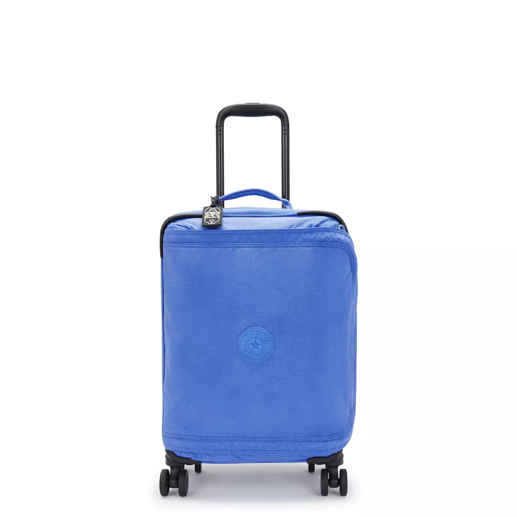 Suitcase with smooth lining-Kipling Spontaneous Small Rolling Luggage - Havana Blue