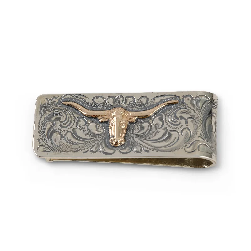 Suitcase for tropical vacations-Longhorn Moneyclip