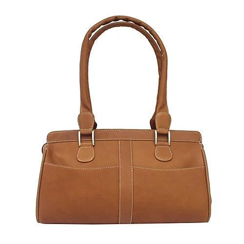 Handbag Singapore sleek-Piel Leather Double Handle Handbag