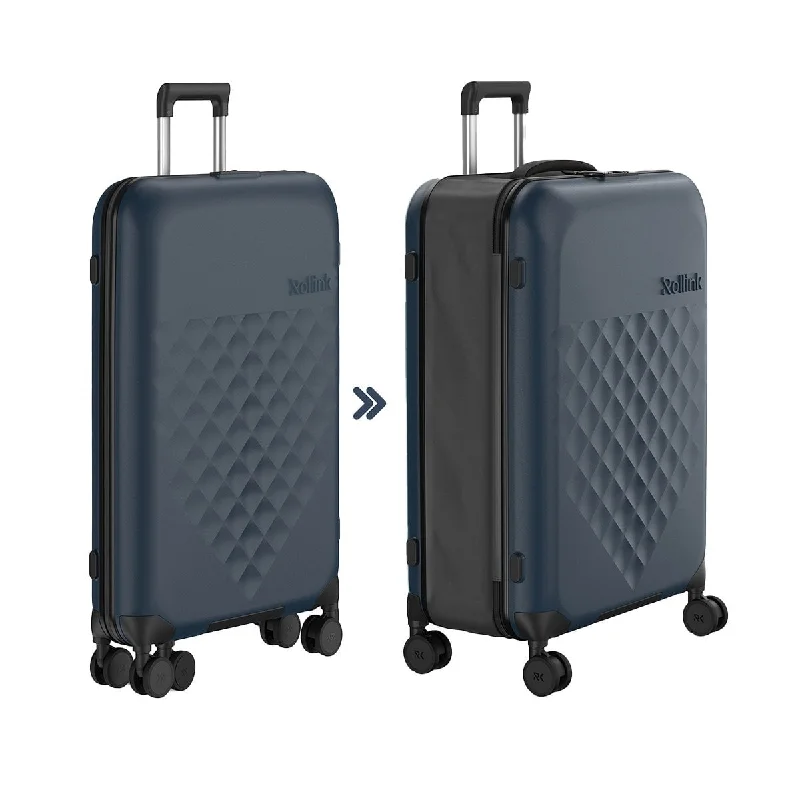 Durable suitcase-Rollink Flex 360° Large Checked 4 Wheel Collapsible Luggage