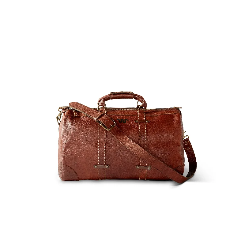 Suitcase with internal pockets-Saddle Stitch Weekender Duffle