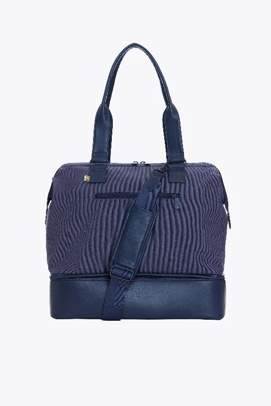 Mini backpack with unique style-The Convertible Mini Weekender in Navy