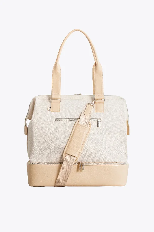 Top mini backpack trends 2025-The Mini Weekender in Beige