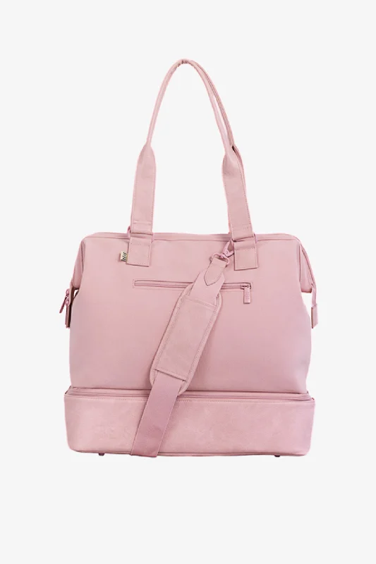 Mini backpack with comfy straps-The Mini Weekender in Atlas Pink