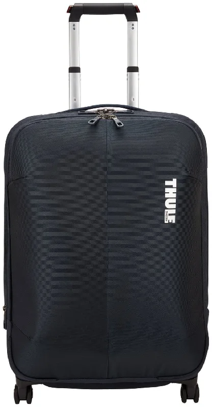 Small suitcase for men-Thule Subterra Spinner 63cm/25" Softside Luggage - Mineral Blue