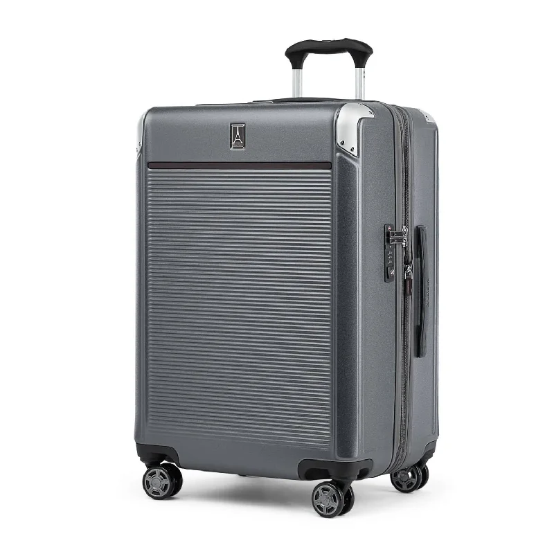 Affordable suitcase for families-Travelpro Platinum® Elite Medium Check-In Expandable Hardside Spinner Luggage