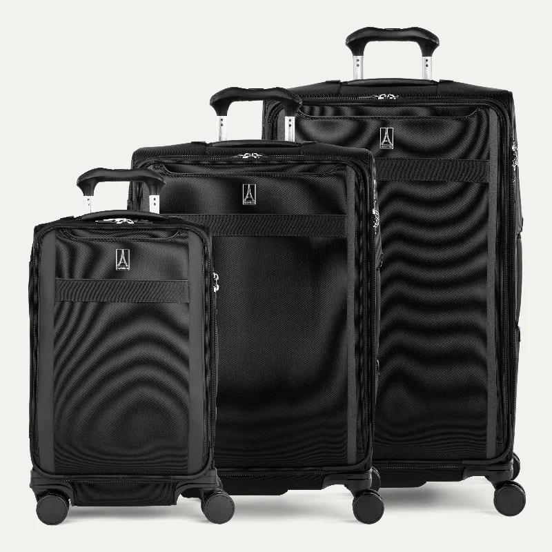 Travel suitcase with laptop pocket-Travelpro VersaPack+ Spinner 3-Piece Luggage Set