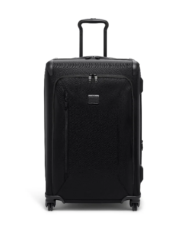 Travel suitcase with safe pockets-Tumi Aerotour Short Trip Expandable 4 Wheeled Packing Case Medium Luggage