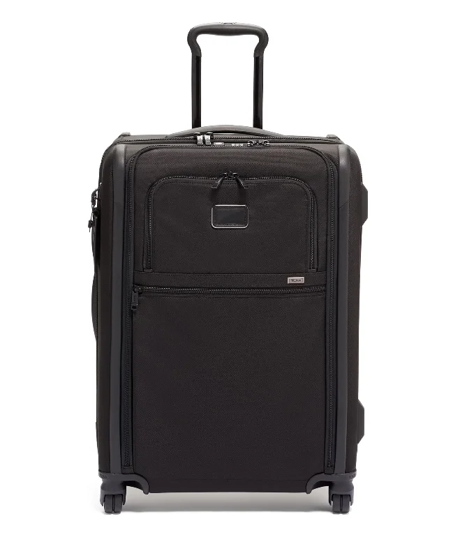 Suitcase for jungle vacations-Tumi Alpha Short Trip Expandable 4 Wheeled Packing Case Medium Luggage