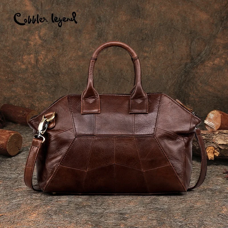 Handbag limited edition-Cobbler Legend 2018 New Arrival Genuine Leather Women Handbags Fashion Crossbody Bags Female