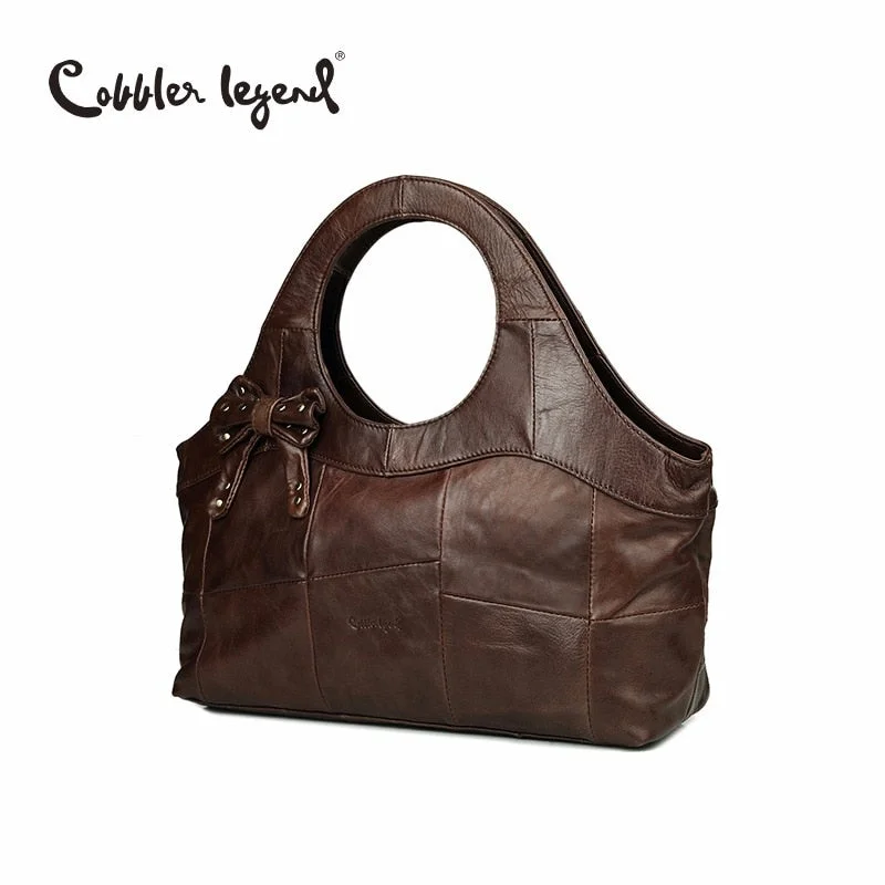 Handbag for seniors-Cobbler Legend New Fashion Brand Vintage Real Cowhide Leather Woman Handbags Factory Supply