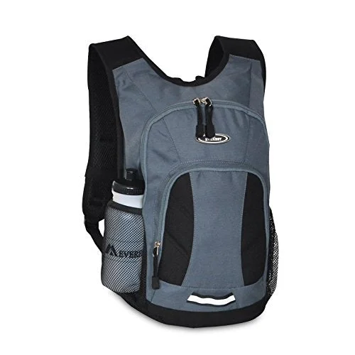 Mini backpack with soft straps-Everest Mini Hiking Pack, Dark Gray/Black