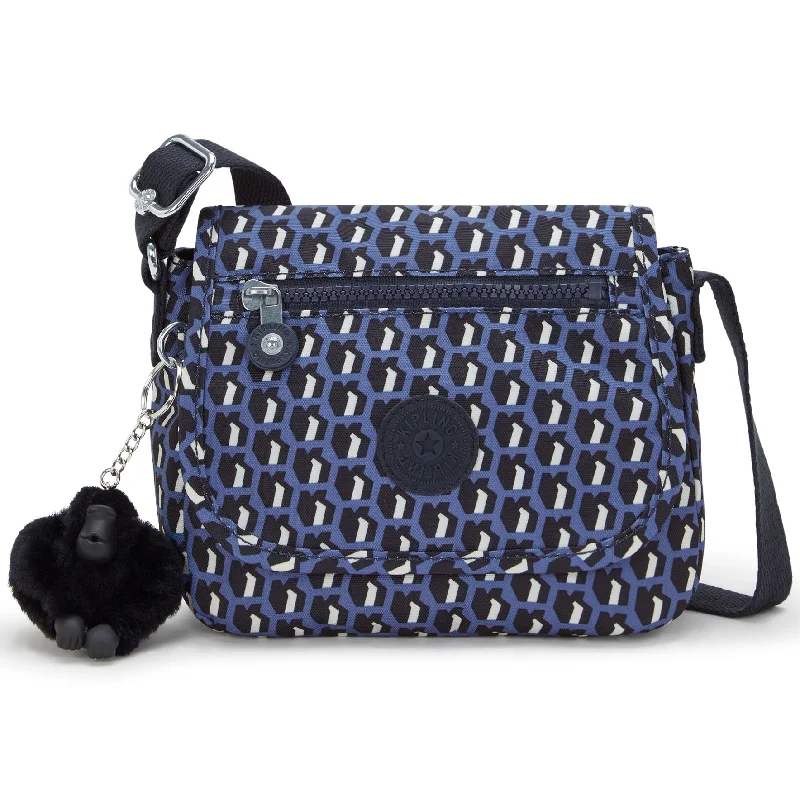 Mini backpack with cute designs-Kipling Sabian Printed Crossbody Mini Bag - 3D K Blue