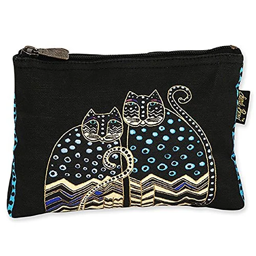 Mini backpack for kids’ snacks-Laurel Burch Feline Minis Cosmetic Bag (Polka Dot A)