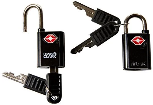 Top mini backpack looks 2025-Lewis N. Clark Travel Sentry Mini Padlocks Set, 2-Pack, Black