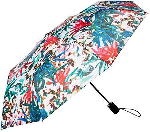 How to choose mini backpack color-Nicole Miller Manual Super Mini Umbrella-810Nm-Trop, Print