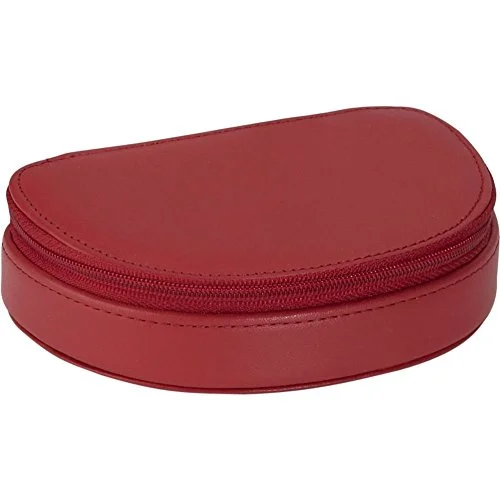 Mini backpack for event days-Royce Leather Mini Jewelry Case - Red